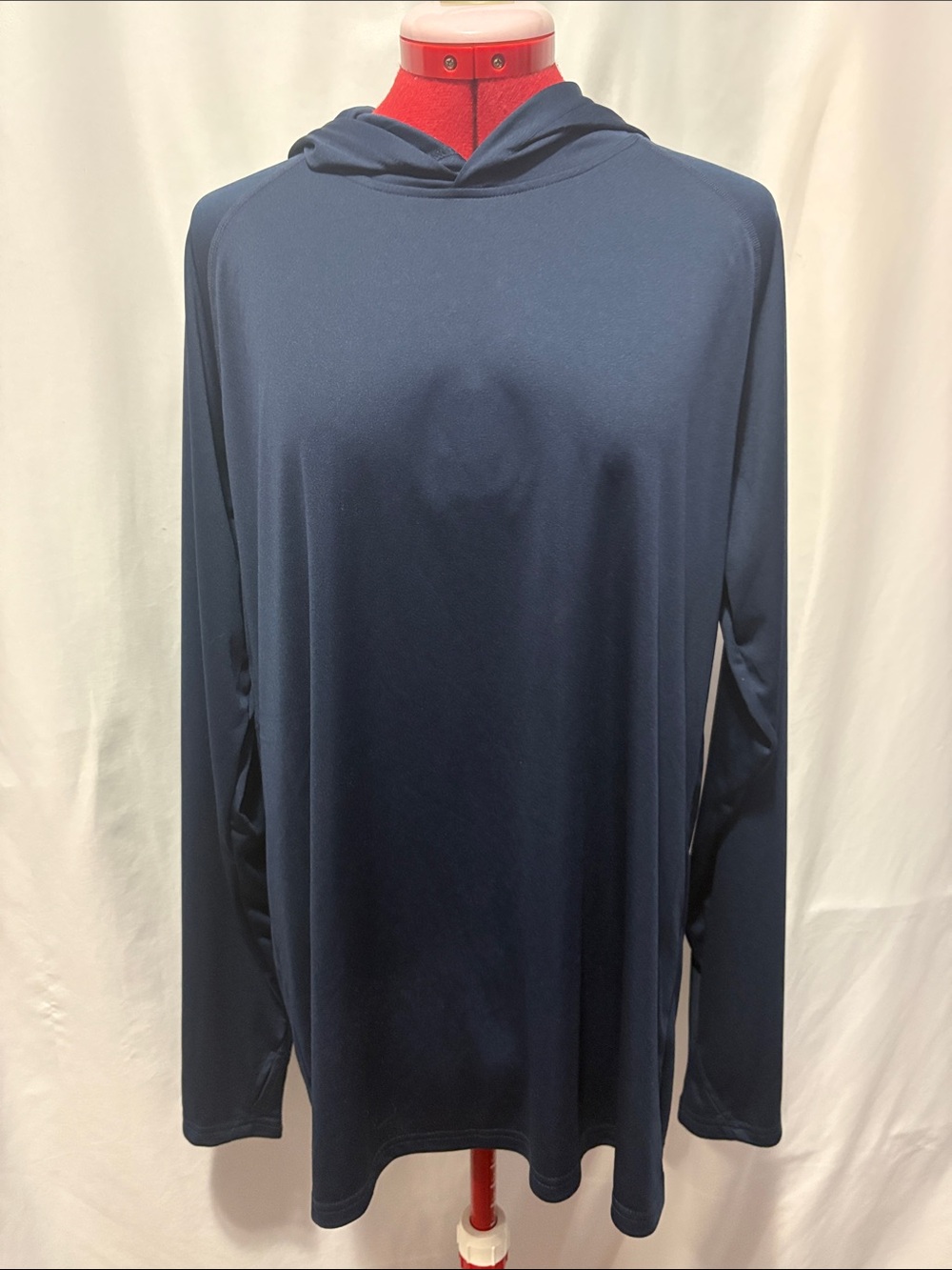 Men's Hooded Long-Sleeve Performance Shirt - Navy